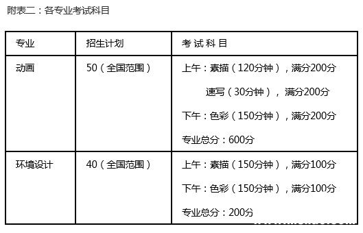 2013年天津大学艺术类专业考试科目