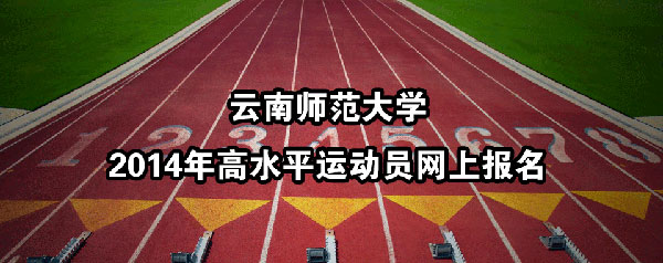 云南师范大学2014年高水平运动员网上报名入口