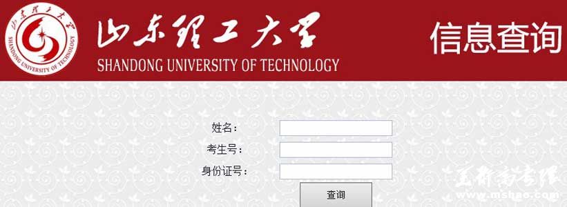 山东理工大学2014年艺术类专业考试成绩查询