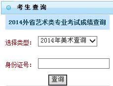 淮南师范学院2014年艺术类专业成绩查询