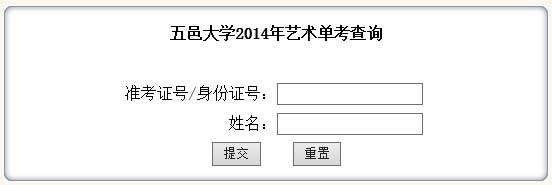 五邑大学2014年舞蹈类专业校考成绩查询