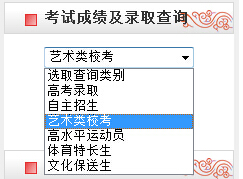 湘潭大学2015年艺术类专业考试成绩查询