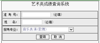 南京航空航天大学2015年美术类、音乐表演（歌舞）专业成绩查询