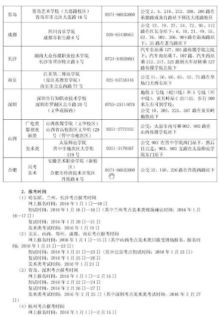 浙江传媒学院2016年艺术类专业招生简章6