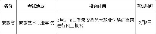 江西服装学院2018年安徽省艺术类报考须知