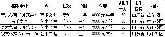 齐鲁师范学院2018年艺术类专业招生简章