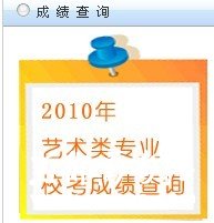 厦门理工大学2010年艺术类专业成绩查询