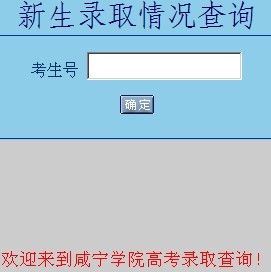 咸宁学院2010年美术高考录取查询