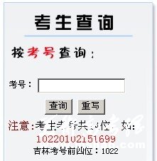 吉林化工学院2011年艺术专业成绩查询