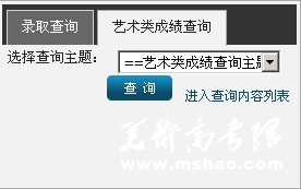 2011年贵州财经学院艺术类专业成绩查询