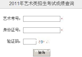 2011年西安外国语大学艺术专业成绩查询